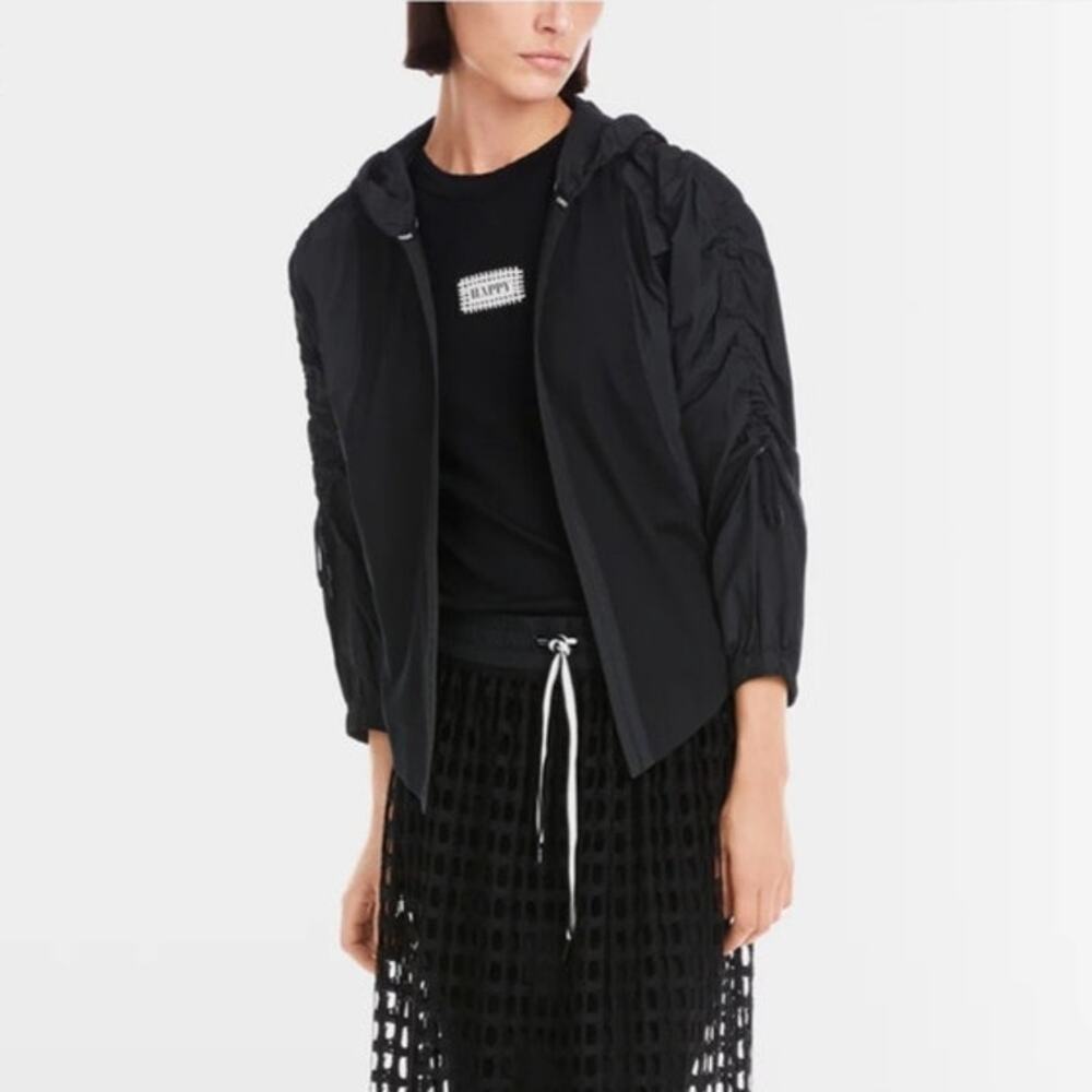 Marc Cain Sports Sporty Jacket Black Sz N3 (Us 6) Lightweight Athleisure Casual